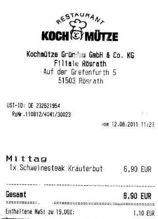 swtt H�ffner Kochm�tze Restaurant